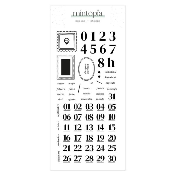 Sello de Mintopía Cada día cuenta by Scrapbypat