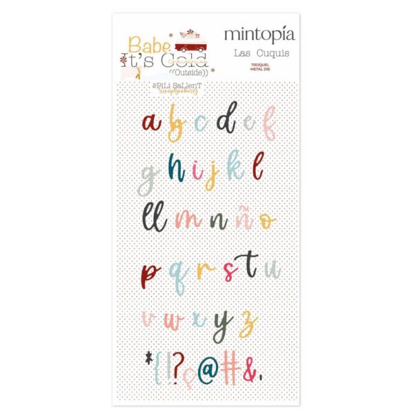 Troquel Alfabeto cuqui Baby It's Cold Outside. Mintopía