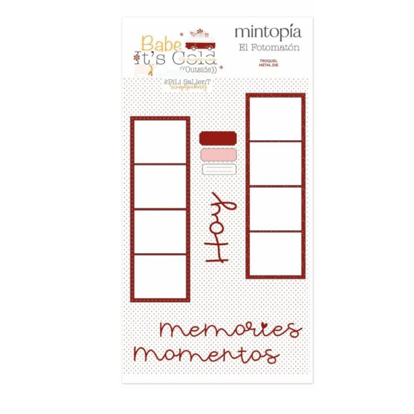 Troquel Fotomatón Baby It's Cold Outside. Mintopía