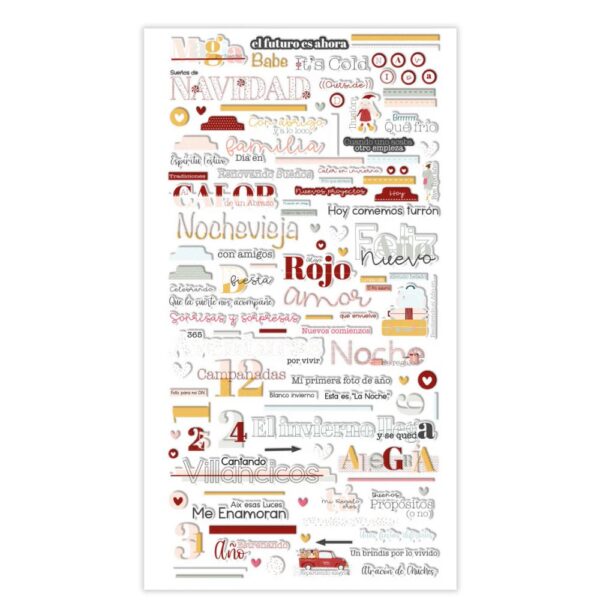 Pegatinas puffy frases Babe it's cold outside. Mintopía