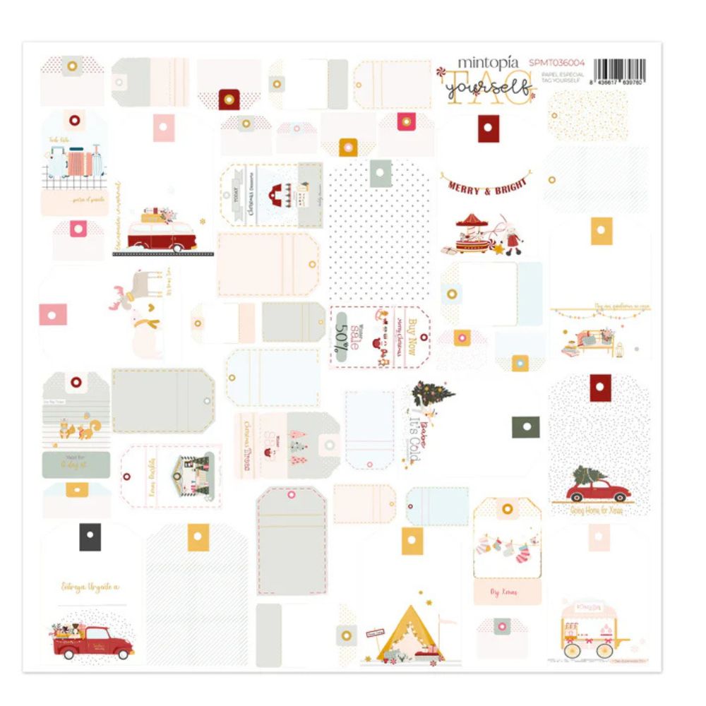 Papel especial tag yourself Babe it's cold outside con detalles en foil dorado. Mintopía 1 Papel especial tag yourself Babe it's cold outside con detalles en foil dorado. Mintopía