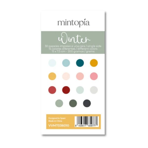 Mini pad de papeles para troquelar Babe it's cold outside. Mintopía