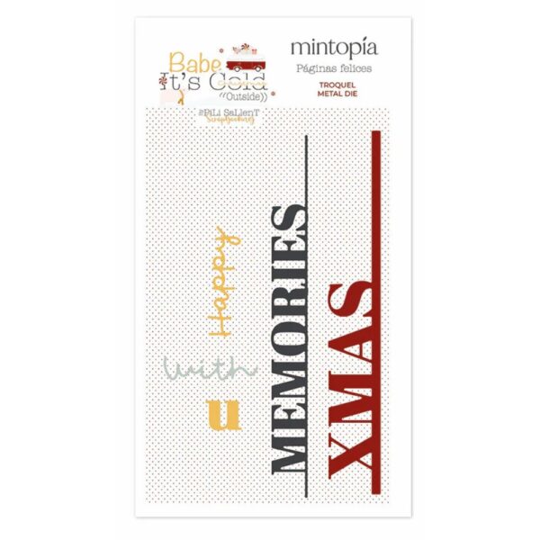Troquel Bordes Memories Baby It's Cold Outside. Mintopía