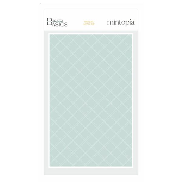 Troquel BTB Mintopía Fondo Cuadrícula cosida