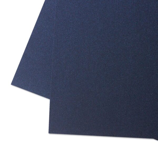 Cartulina PREMIUM Perlada 12"x12" Shimmer Azul oscuro