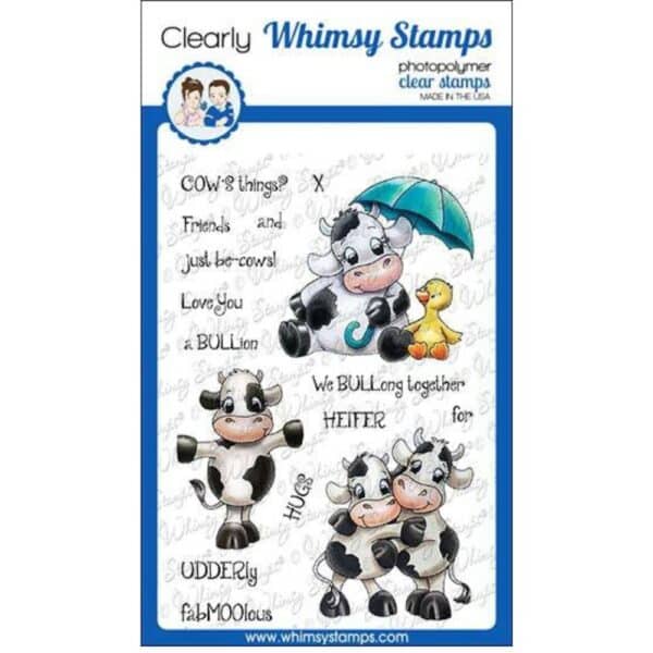 Sello Cow Friends. Whimsy Stamps