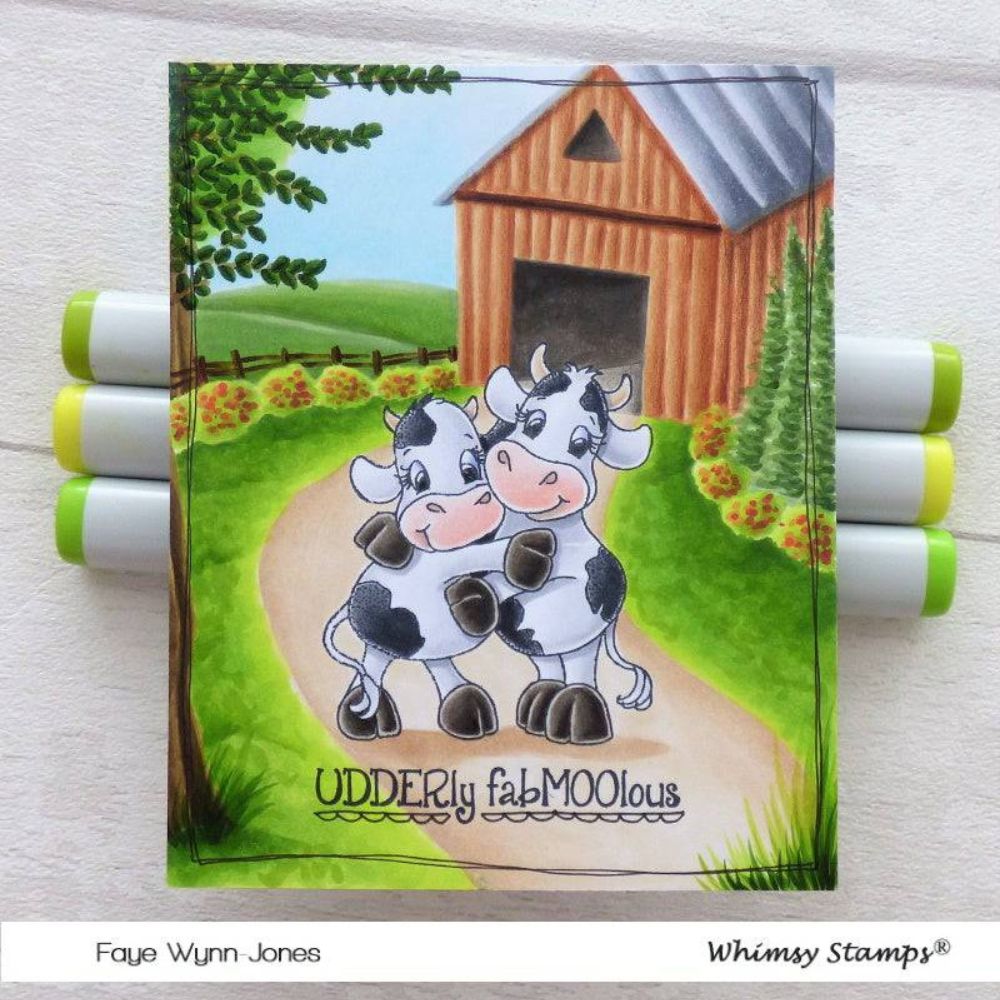 Sello Cow Friends. Whimsy Stamps 3 Sello Cow Friends. Whimsy Stamps - Imagen 3