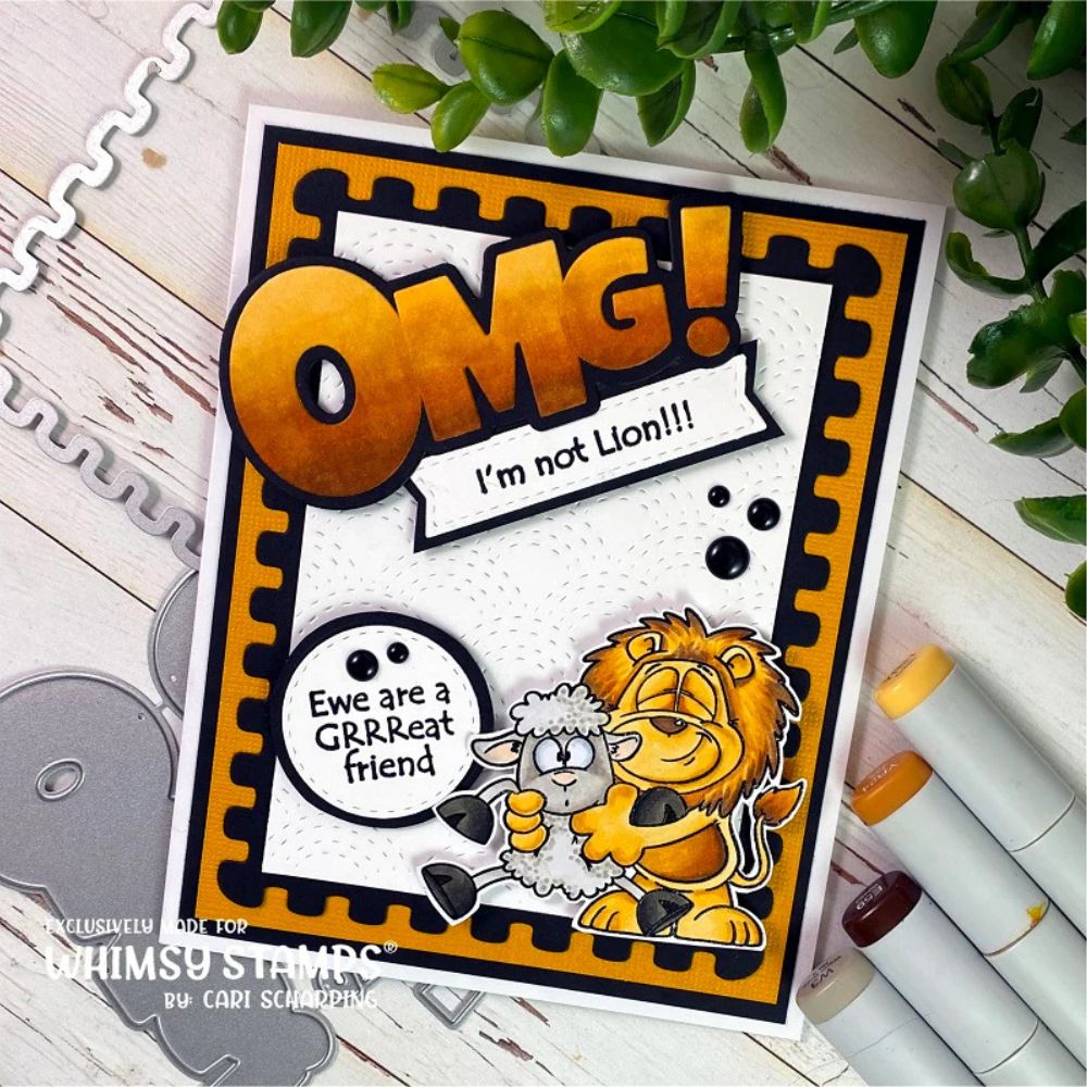Sello "Amigo como oveja". Whimsy Stamps 3 Sello "Amigo como oveja". Whimsy Stamps - Imagen 3