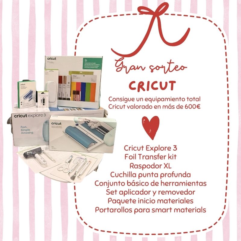 Gran sorteo CRICUT 1 Sorteo Cricut
