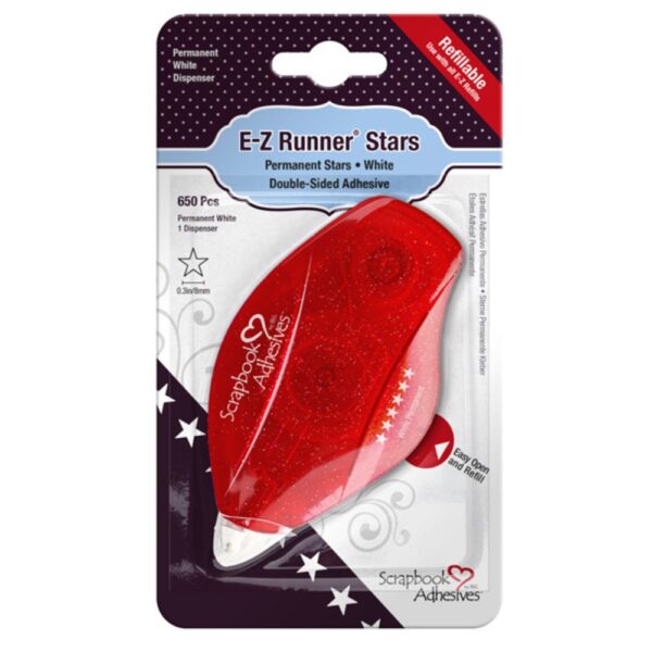 Dispensador rellenable EZ Runner Stars. Scrapbook Adhesives