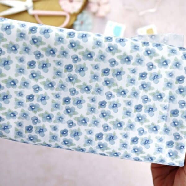 Tela Azul Solosiescontigo 50x140cm. Alúa Cid