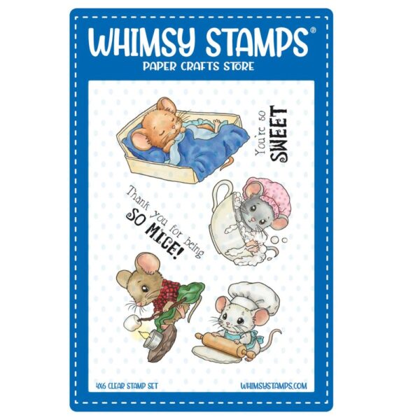 Sello A Very Mice Day. Whimsy Stamps