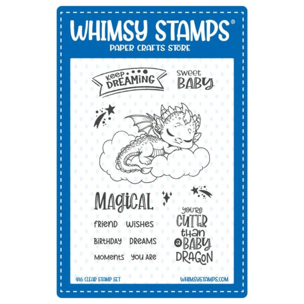 Sello Dragon Baby. Whimsy Stamps