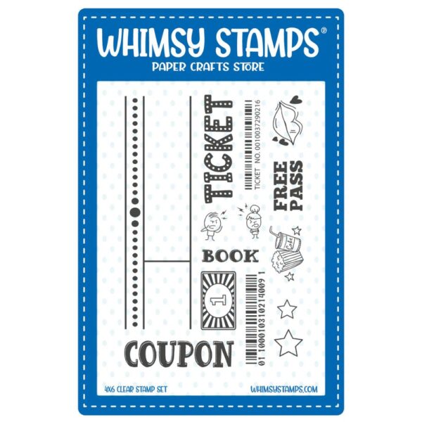 Sello Ticket Coupons: Elements. Whimsy Stamps