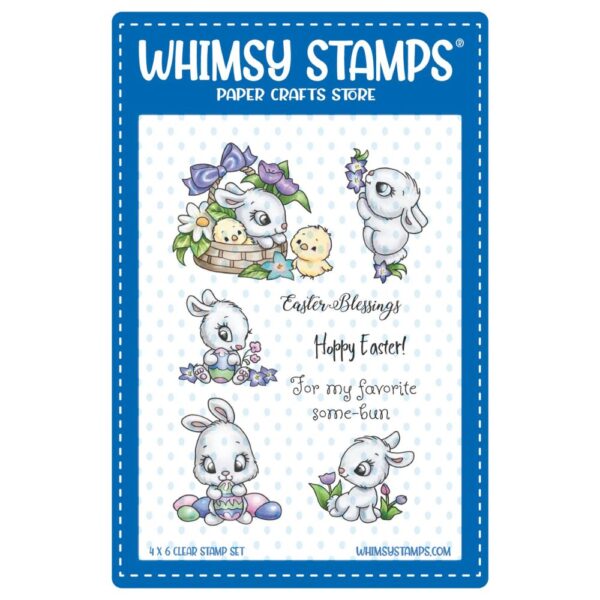 Sello Easter Bunnies. Whimsy Stamps