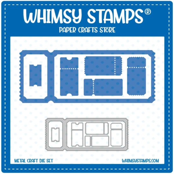 Troquel Terrific Slim Tickets Windows. Whimsy Stamps
