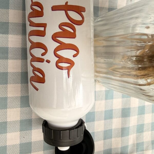 Botella viaje aluminio (diseño incluido a tu gusto).
