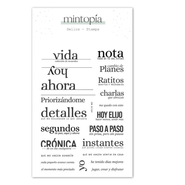 Sello Titulares Mintopía by Scrapbypat