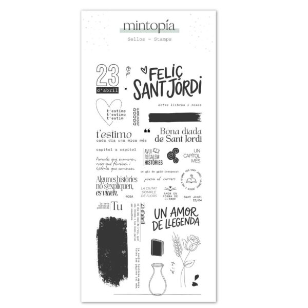 Sello Sant Jordi Mintopía by Scrapbypat