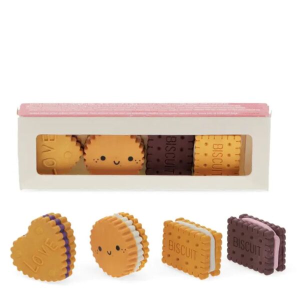 Gomas de borrar Galletas. 4 unidades