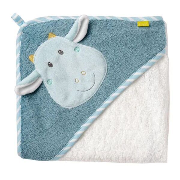 Toalla de baño con capucha de dragón - poncho de felpa absorbente
