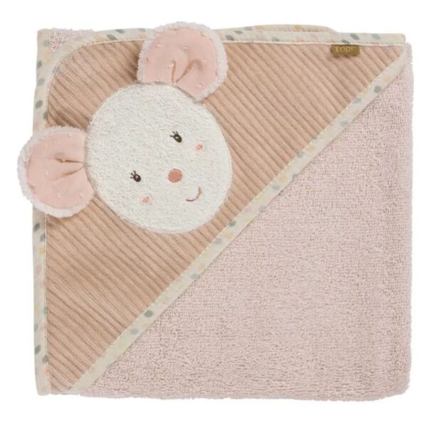 Toalla de baño con capucha de ratón - poncho de baño de rizo