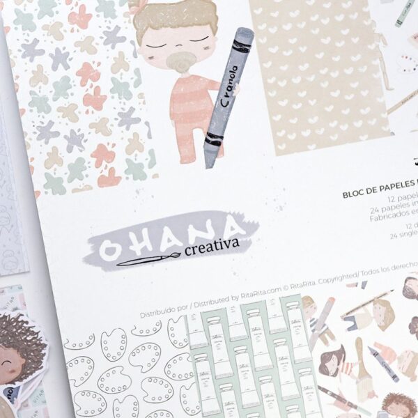 Bloc 12″ Ohana Creativa de Alúa Cid.