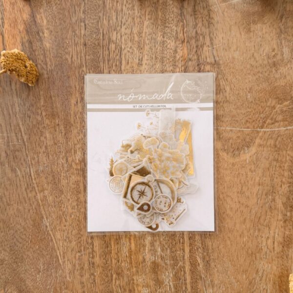 Set die cuts vellum foil Nómada. Cattaleia Soul