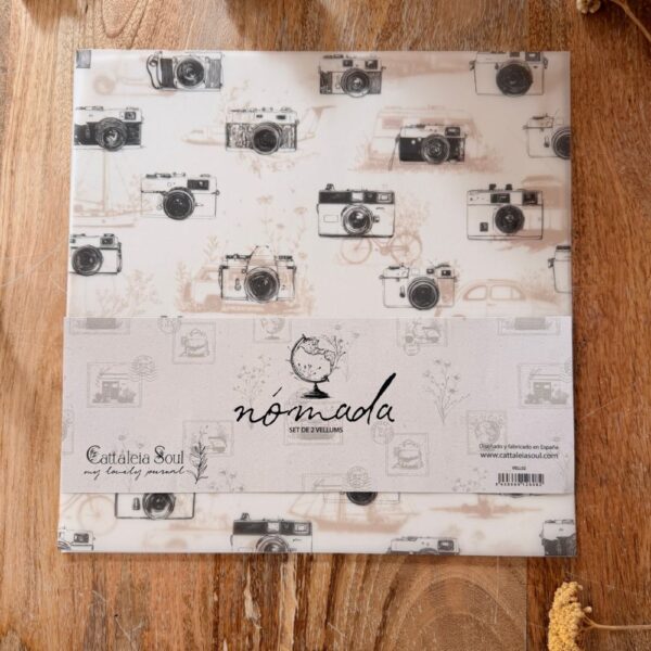 Kit 2 papeles vellum estampados  Nómada. Cattaleia Soul