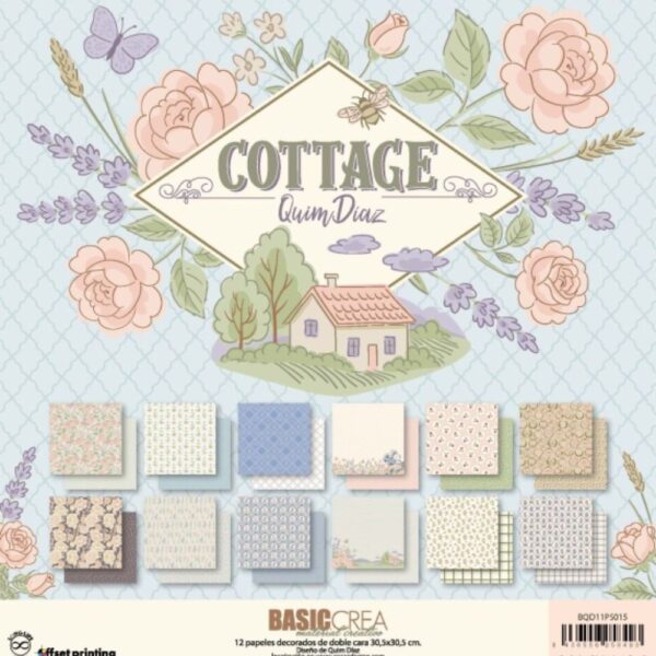 Stack 12"x12" doble cara Cottage de Quim Díaz