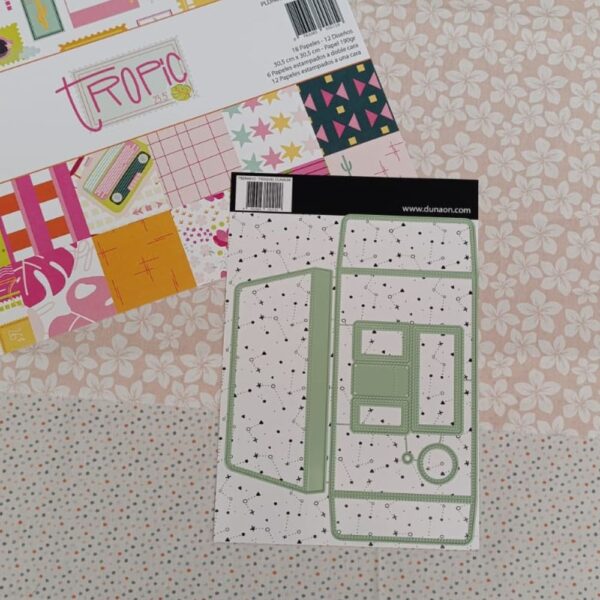 Troquel envelope Tropic. Dunaon