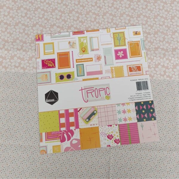 Bloc de papeles Tropic 12x12. Dunaon
