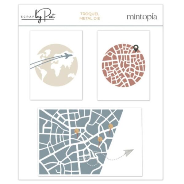 Troquel Scrapbypat Mapas y callejeros