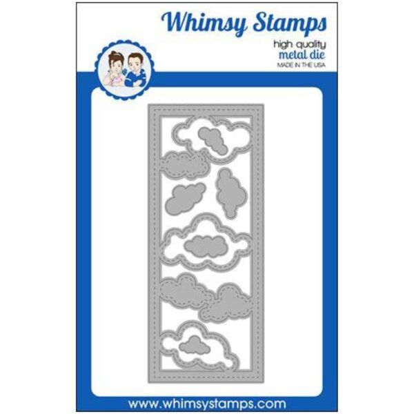 Troquel Slimline Clouds. Whimsy stamps