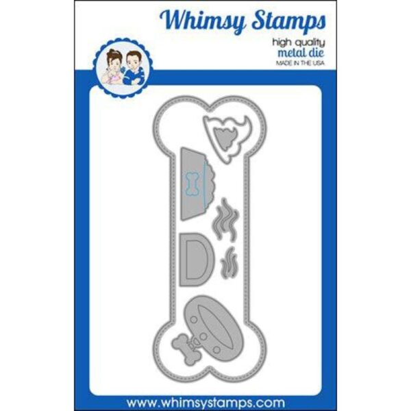Troquel Slimline Dog Bone. Whimsy stamps