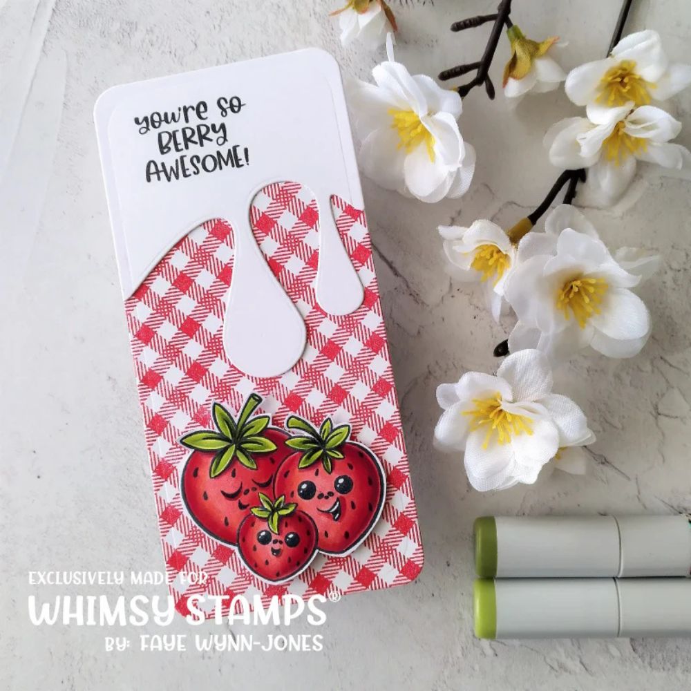 Sello Sweet Strawberries. Whimsy stamps 2 Sello Sweet Strawberries. Whimsy stamps - Imagen 2