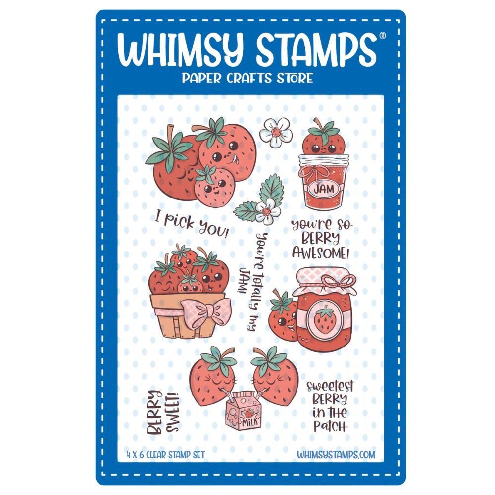 Sello Sweet Strawberries. Whimsy stamps 1 Sello Sweet Strawberries. Whimsy stamps