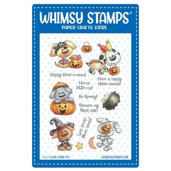 Sello Doggies Halloween. Whimsy stamps