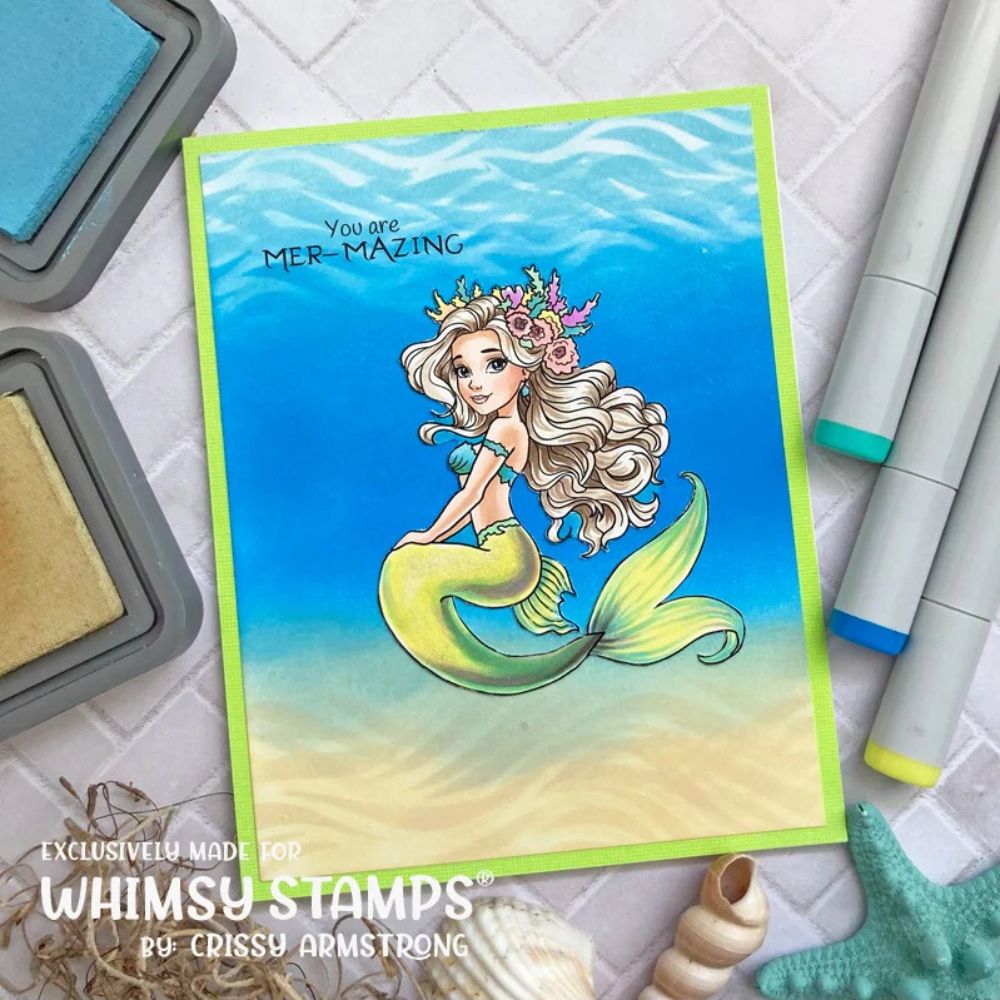 Sello Mermaid Meditations. Whimsy stamps 3 Sello Mermaid Meditations. Whimsy stamps - Imagen 3