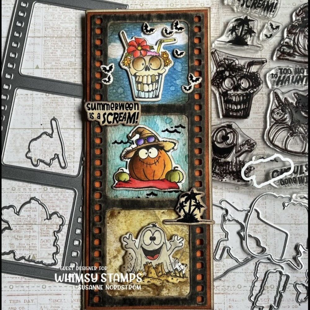 Sello Summerween Scream. Whimsy stamps 3 Sello Summerween Scream. Whimsy stamps - Imagen 3