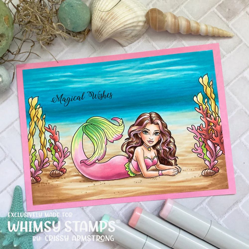 Sello Mermaid Meditations. Whimsy stamps 2 Sello Mermaid Meditations. Whimsy stamps - Imagen 2