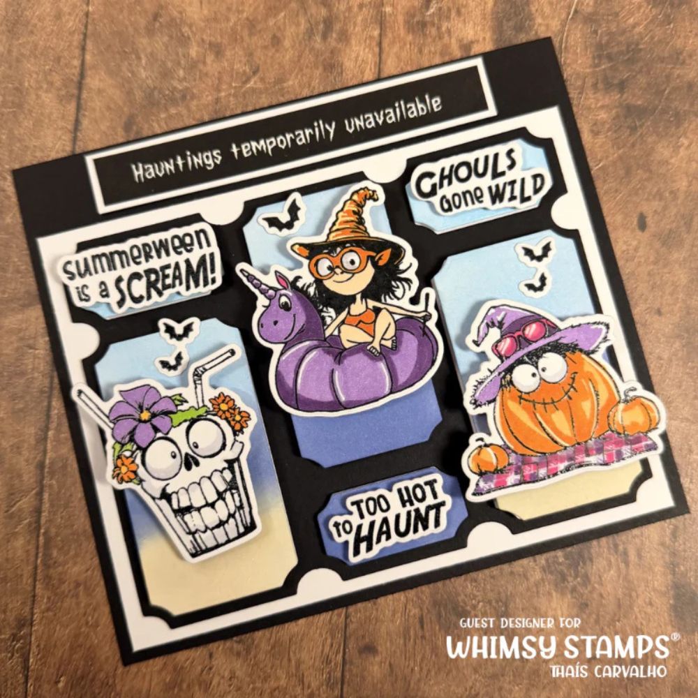 Sello Summerween Scream. Whimsy stamps 2 Sello Summerween Scream. Whimsy stamps - Imagen 2
