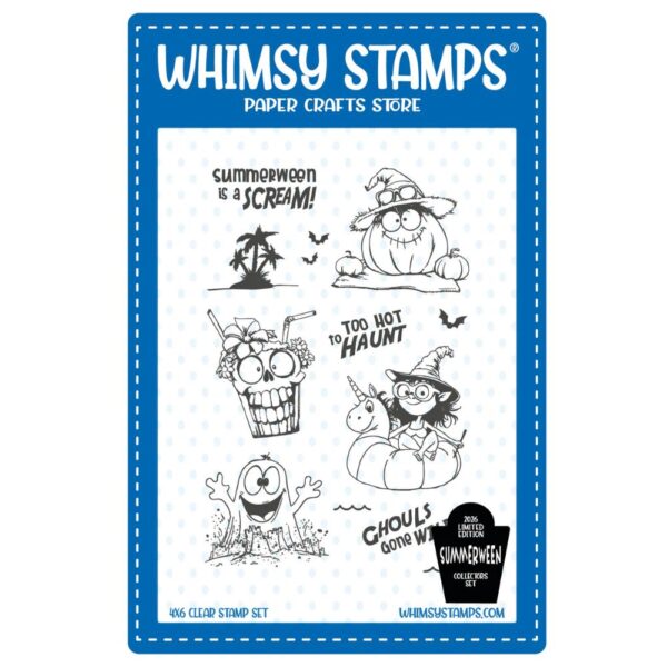 Sello Summerween Scream. Whimsy stamps