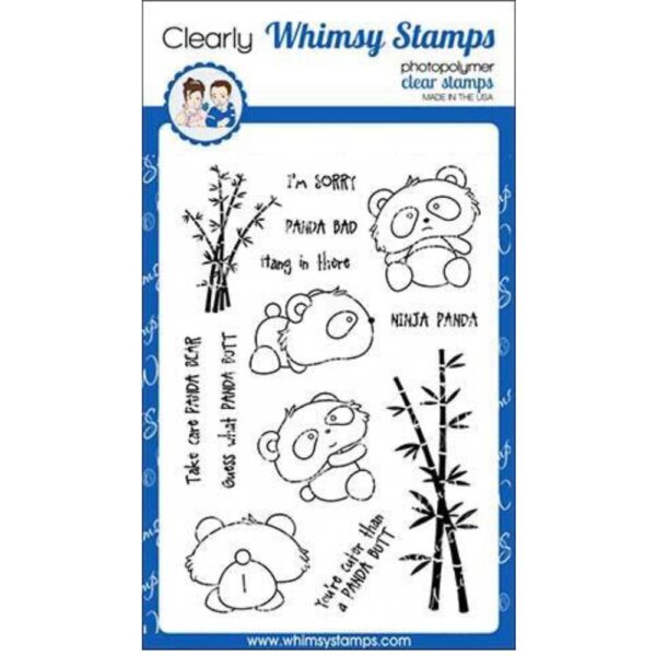 Sello Panda Butt. Whimsy stamps