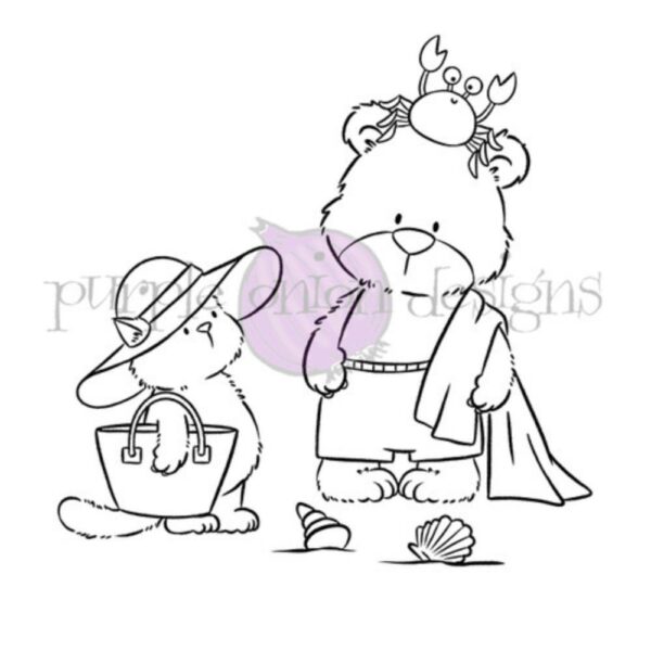 Sello Beach Besties (Brownie & Tofu)- Chilliezgraphy. Purple onion designs