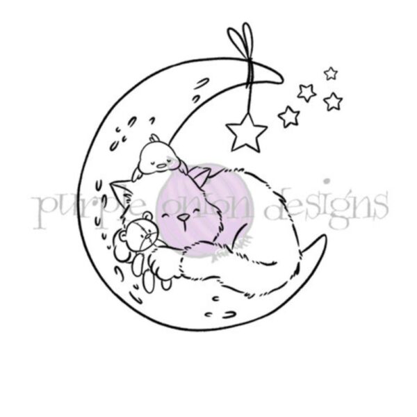 Sello Sweet Dreams (moon) - Chilliezgraphy. Purple onion designs