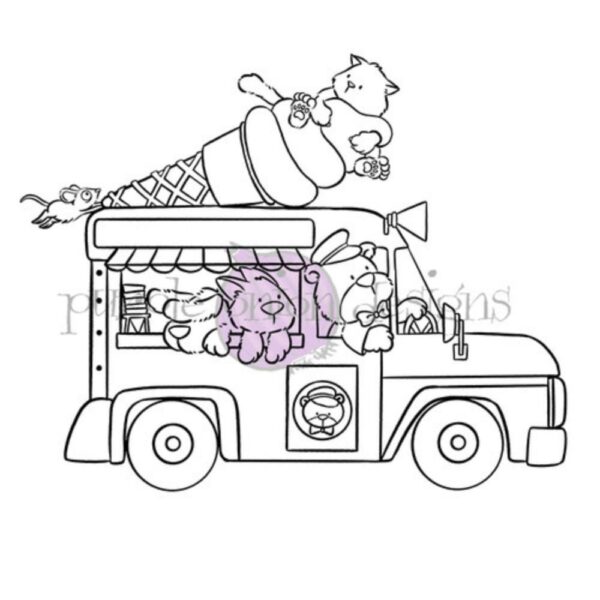 Sello Happy Cone Mobile- Chilliezgraphy. Purple onion designs