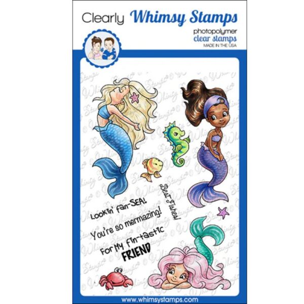 Sello Mermaid Moments. Whimsy stamps