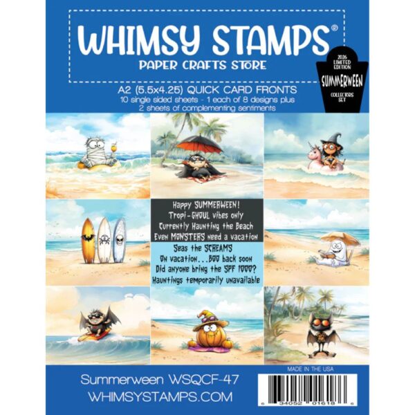 Kit de papeles Summerween. Whimsy stamps