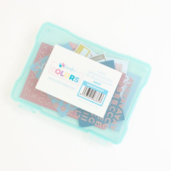 Caja de plástico Kimidori Colors 5"x7" Mint
